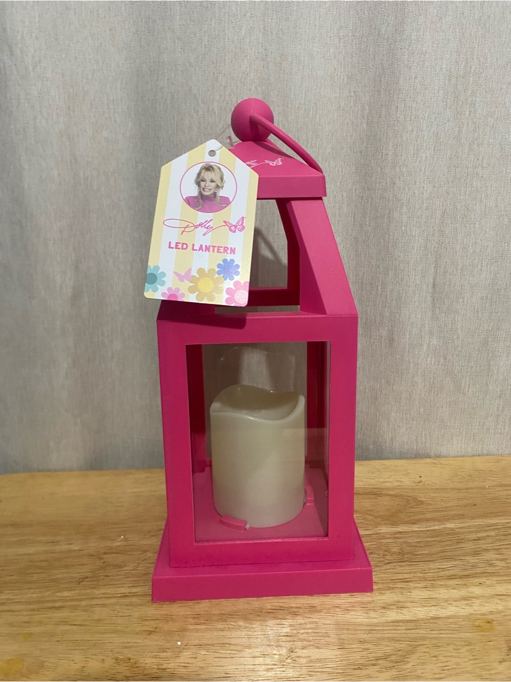 Dolly Pink LED Lantern - Decorative Home Accent